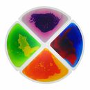 Sensoryczne płytki podłogowe puzzle - koło (ćwiartki)