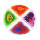 Sensoryczne płytki podłogowe puzzle - koło (ćwiartki)