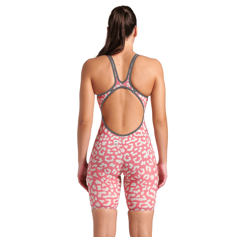 Arena Carbon Air2 strój startowy kneeskin Leopard Geranium OB edycja limitowana