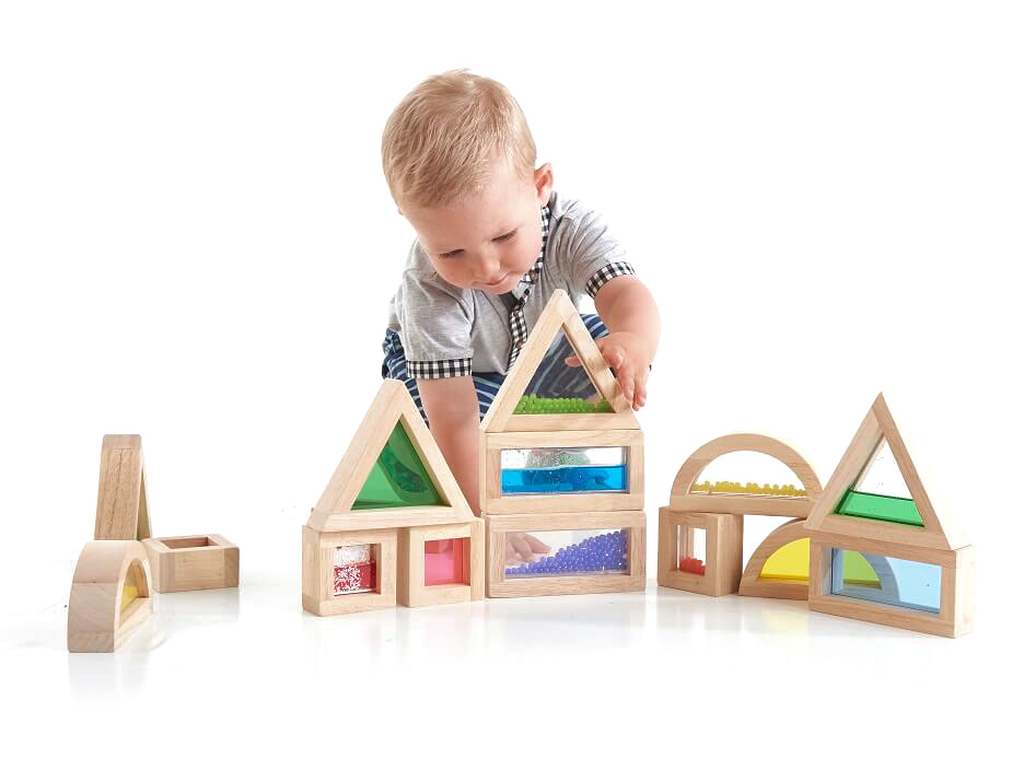 Kolorowe klocki sensoryczne