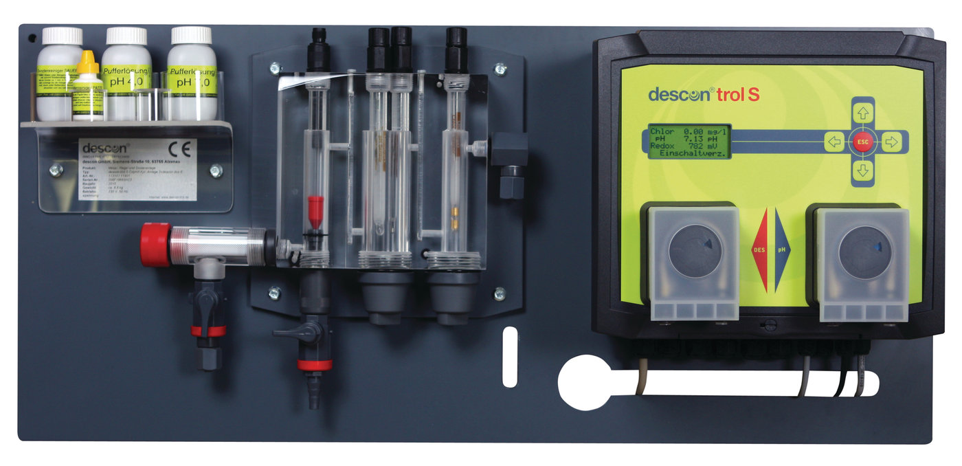 DESCON ® TROL S URZĄDZENIE POMIAROWE  WOLNY CHLOR / pH / TEMPERATURA